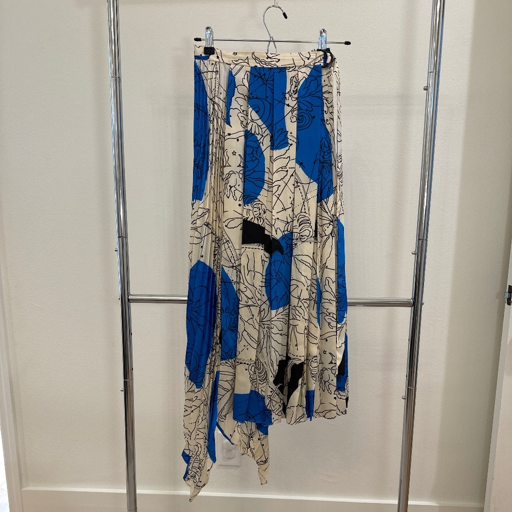 Zara Pleated Wrap Skirt